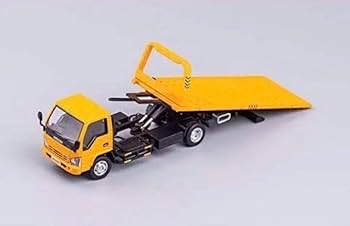 希少　ゲインコーププロダクツ いすゞエルフ 積載車 Amazon | いすゞ エルフ レッカー車 ホワイト イエロー 2台